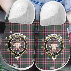 Clan MacFarlane Hunting Modern Tartan Crest Clogs Classic GA12 MacFarlane Hunting Modern Tartan Tartan Today   