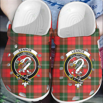 Clan Lennox Modern Tartan Crest Clogs Classic