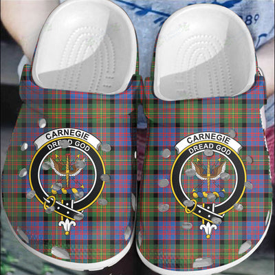 Clan Carnegie Ancient Tartan Crest Clogs Classic MQ35