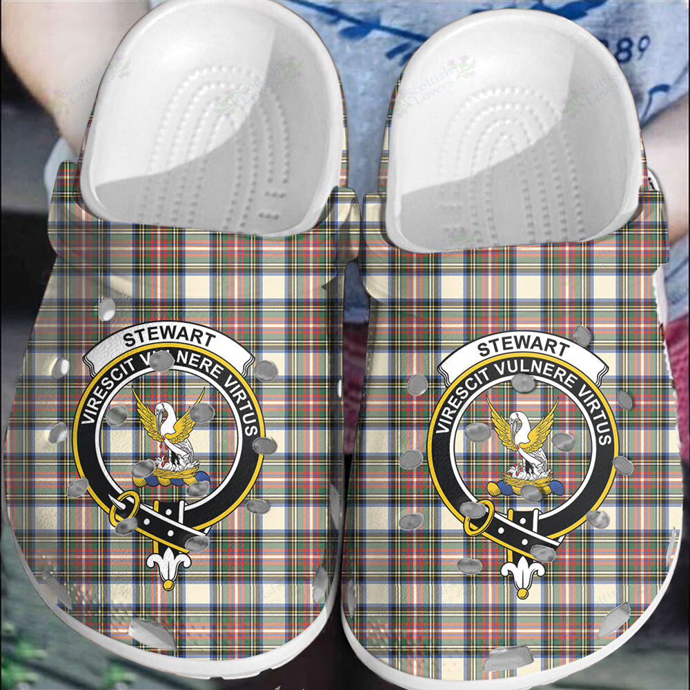 Clan Stewart Dress Ancient Tartan Crest Clogs Classic VV44 Stewart Dress Ancient Tartan Tartan Today   