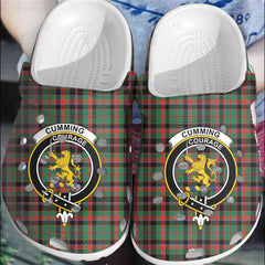Clan Cumming Hunting Ancient Tartan Crest Clogs Classic OF24 Cumming Hunting Ancient Tartan Tartan Today   