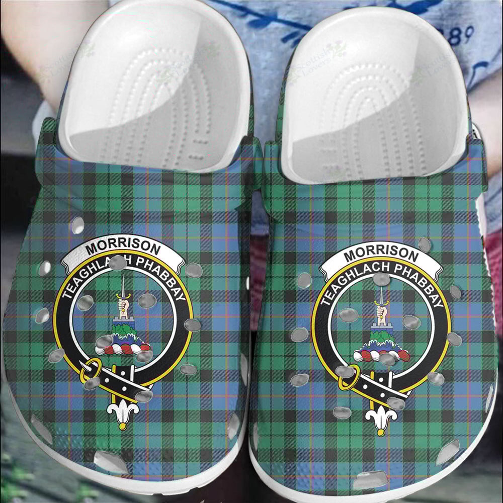 Clan Morrison Ancient Tartan Crest Clogs Classic IS22 Morrison Ancient Tartan Tartan Today   