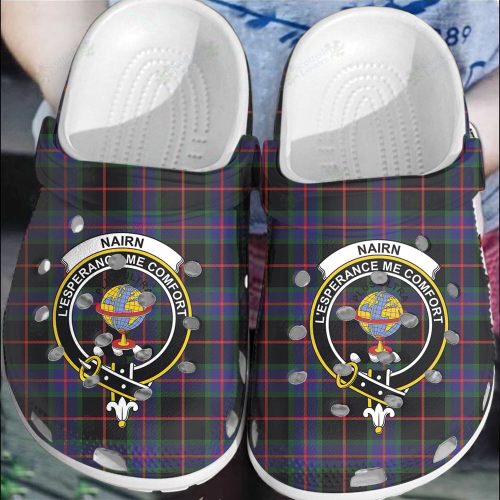 Clan Nairn Tartan Crest Clogs Classic JS55 Nairn Tartan Tartan Today   