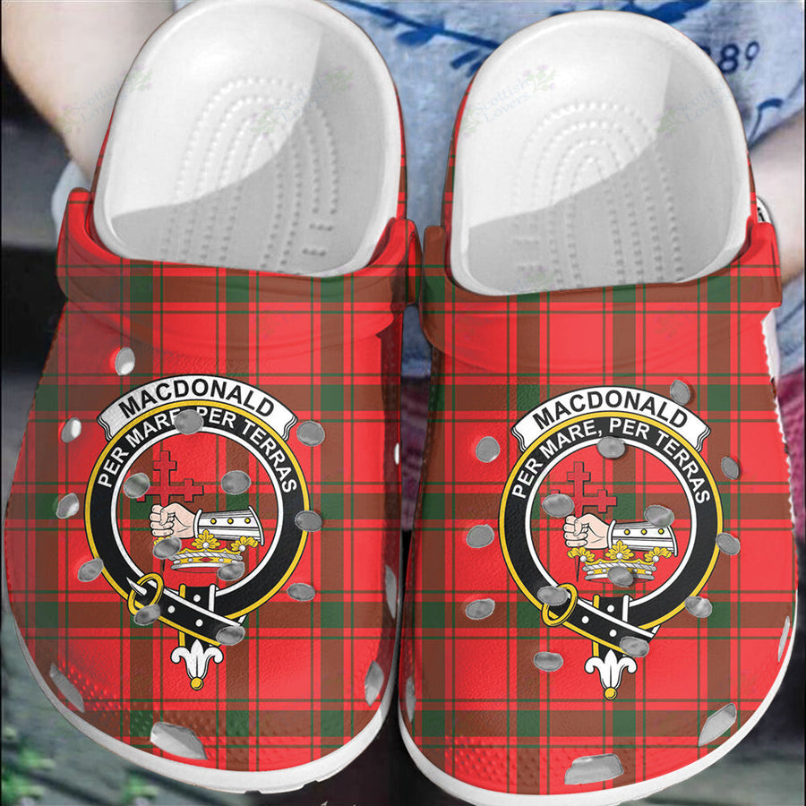Clan MacDonald of Sleat Tartan Crest Clogs Classic
