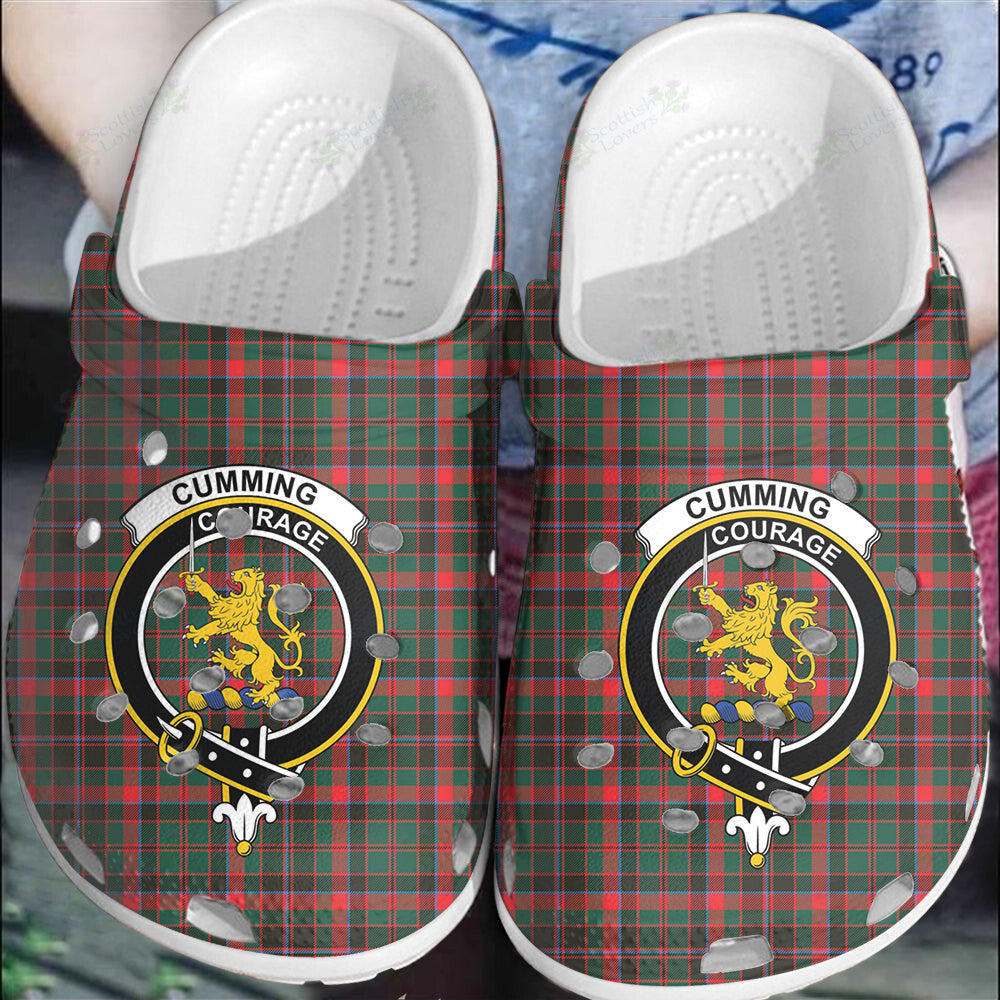 Clan Cumming Hunting Modern Tartan Crest Clogs Classic EX20 Cumming Hunting Modern Tartan Tartan Today   
