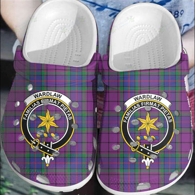 Clan Wardlaw Modern Tartan Crest Clogs Classic
