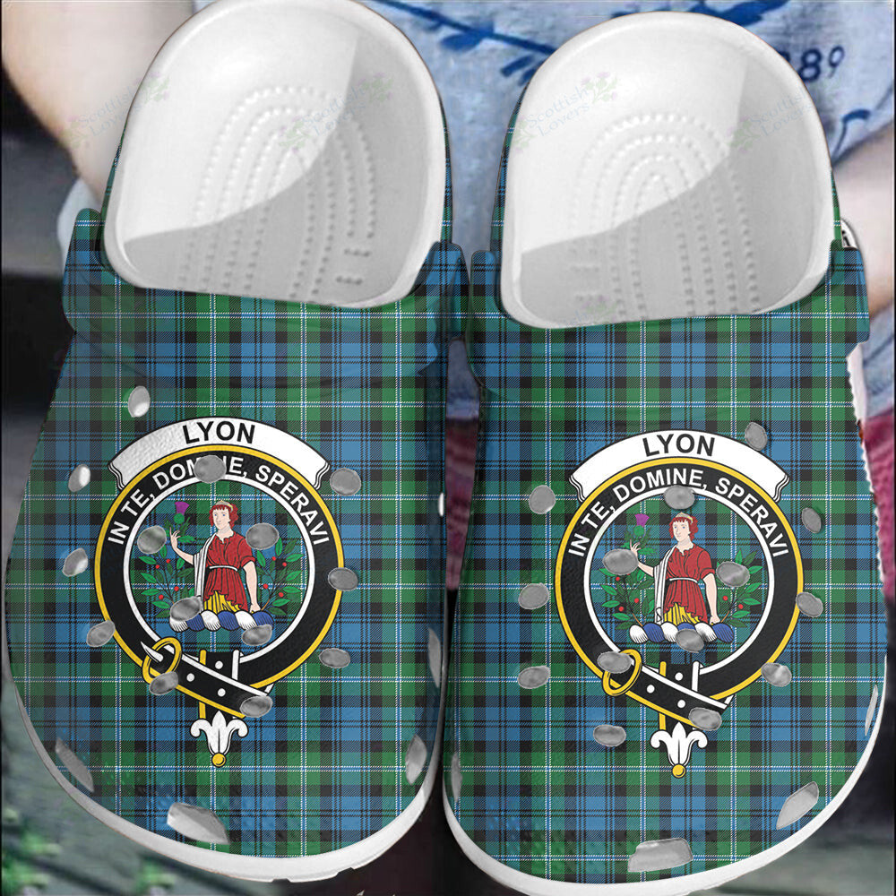 Clan Lyon  Tartan Crest Clogs Classic WT51 Lyon Clan Tartan Tartan Today   