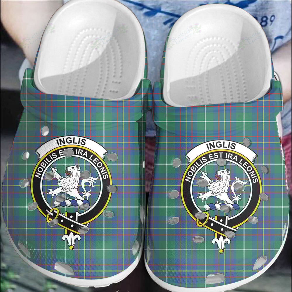 Clan Inglis Ancient Tartan Crest Clogs Classic OP62 Inglis Ancient Tartan Tartan Today   