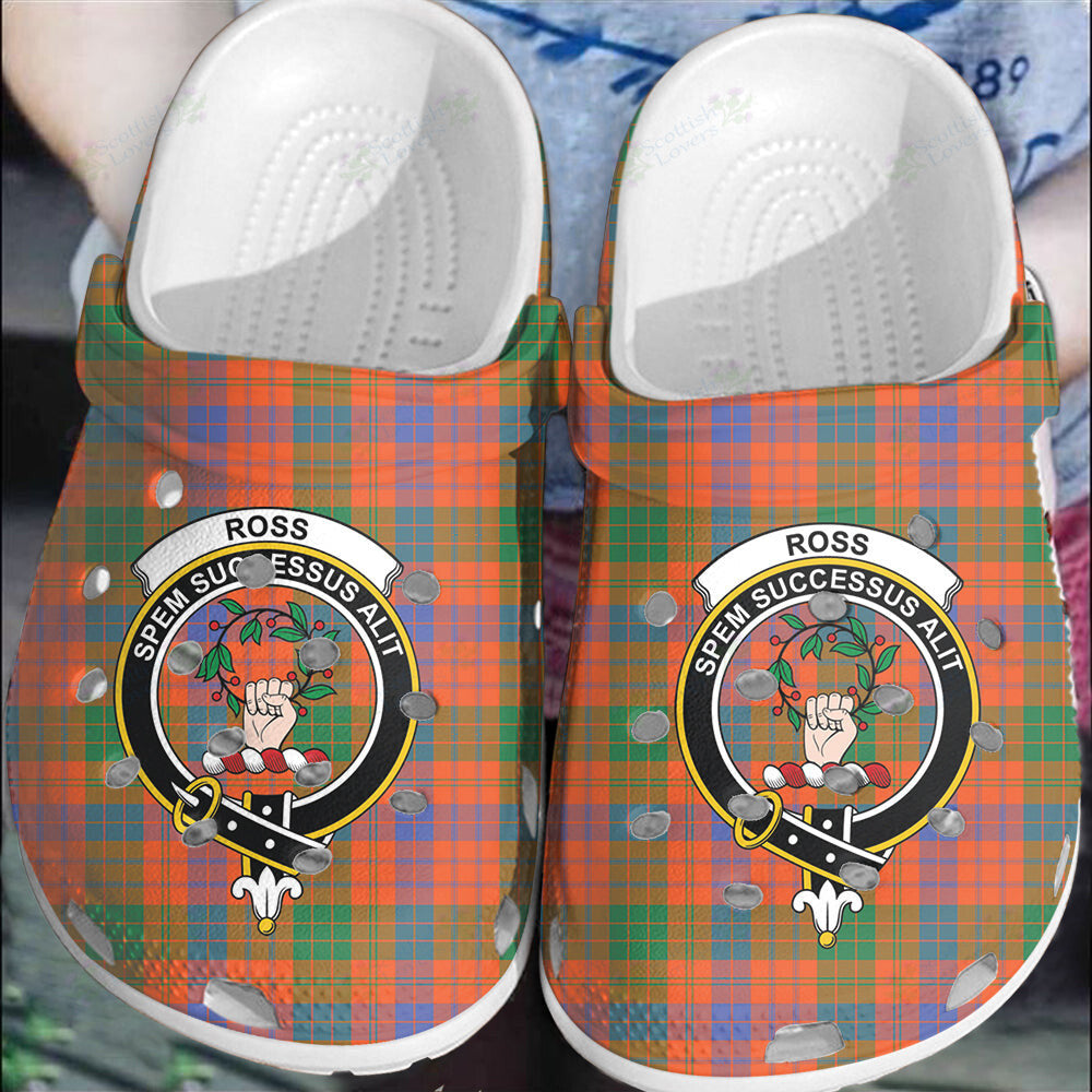 Clan Ross Ancient Tartan Crest Clogs Classic TK80 Ross Ancient Tartan Tartan Today   