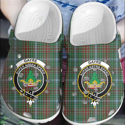 Clan Gayre Tartan Crest Clogs Classic