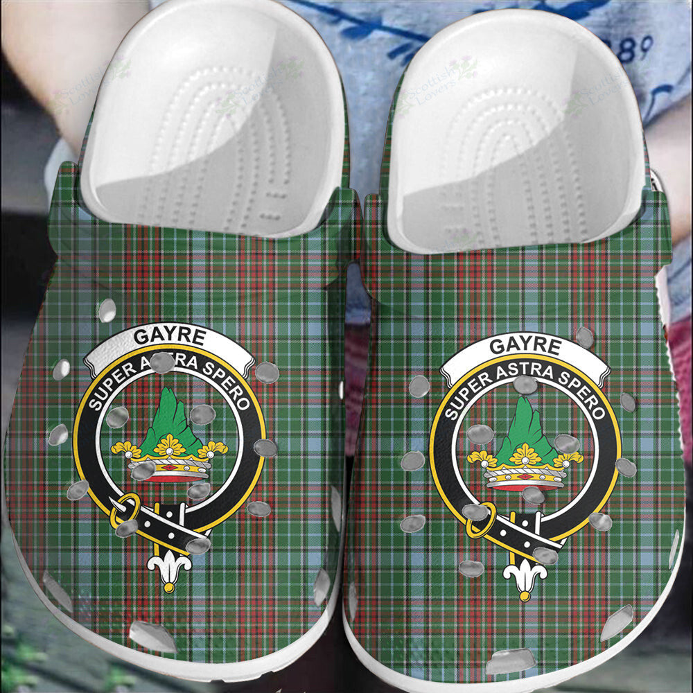 Clan Gayre Tartan Crest Clogs Classic IZ29 Gayre Tartan Tartan Today   