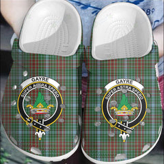 Clan Gayre Tartan Crest Clogs Classic IZ29 Gayre Tartan Tartan Today   