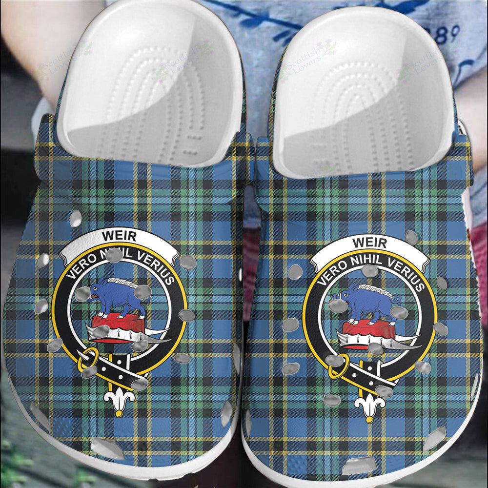 Clan Weir Ancient Tartan Crest Clogs Classic DL76 Weir Ancient Tartan Tartan Today   