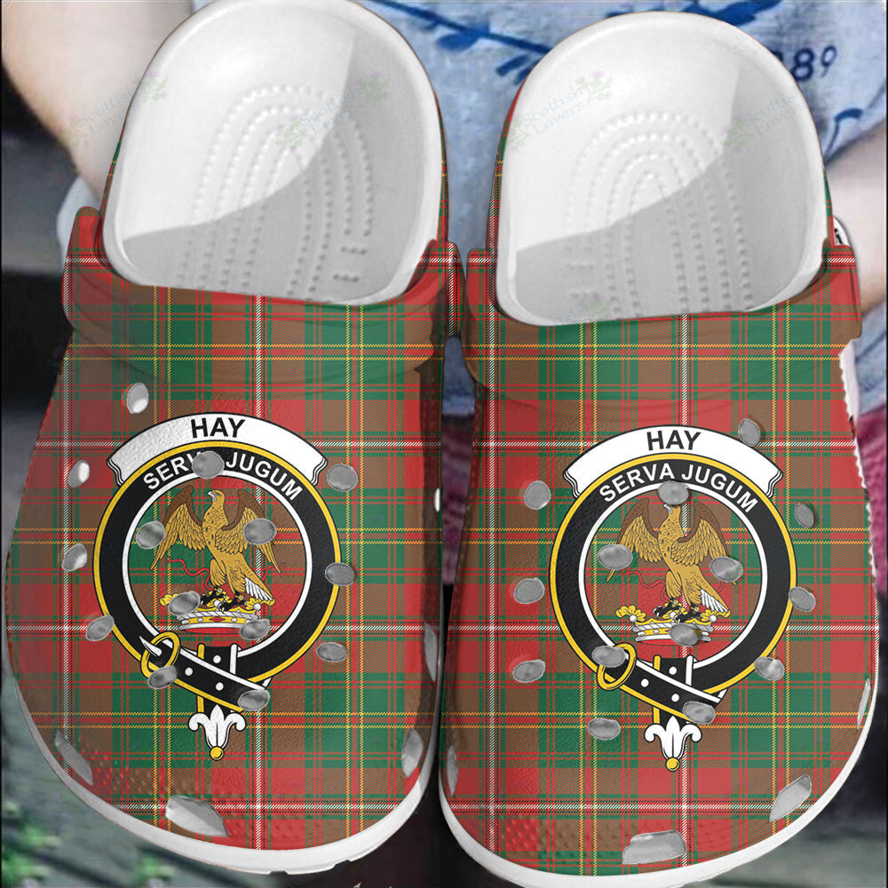 Clan Hay Ancient Tartan Crest Clogs Classic RS43 Hay Ancient Tartan Tartan Today   