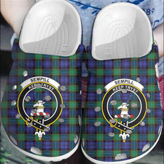 Clan Sempill Modern Tartan Crest Clogs Classic KL44 Sempill Modern Tartan Tartan Today   