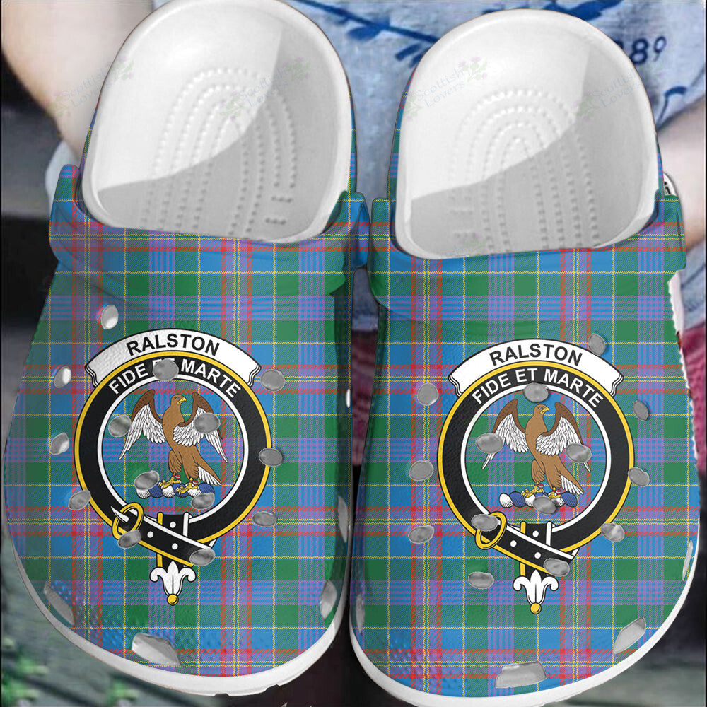 Clan Ralston Tartan Crest Clogs Classic WP75 Ralston Tartan Tartan Today   