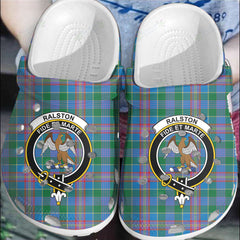 Clan Ralston Tartan Crest Clogs Classic WP75 Ralston Tartan Tartan Today   