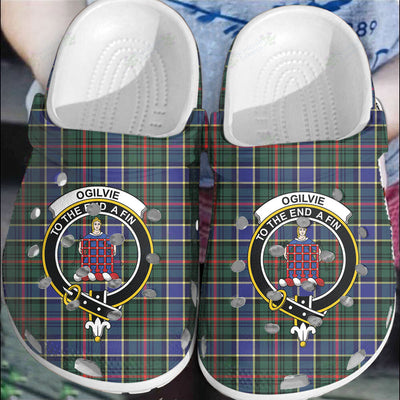 Clan Ogilvie of Airlie Ancient Tartan Crest Clogs Classic TD58
