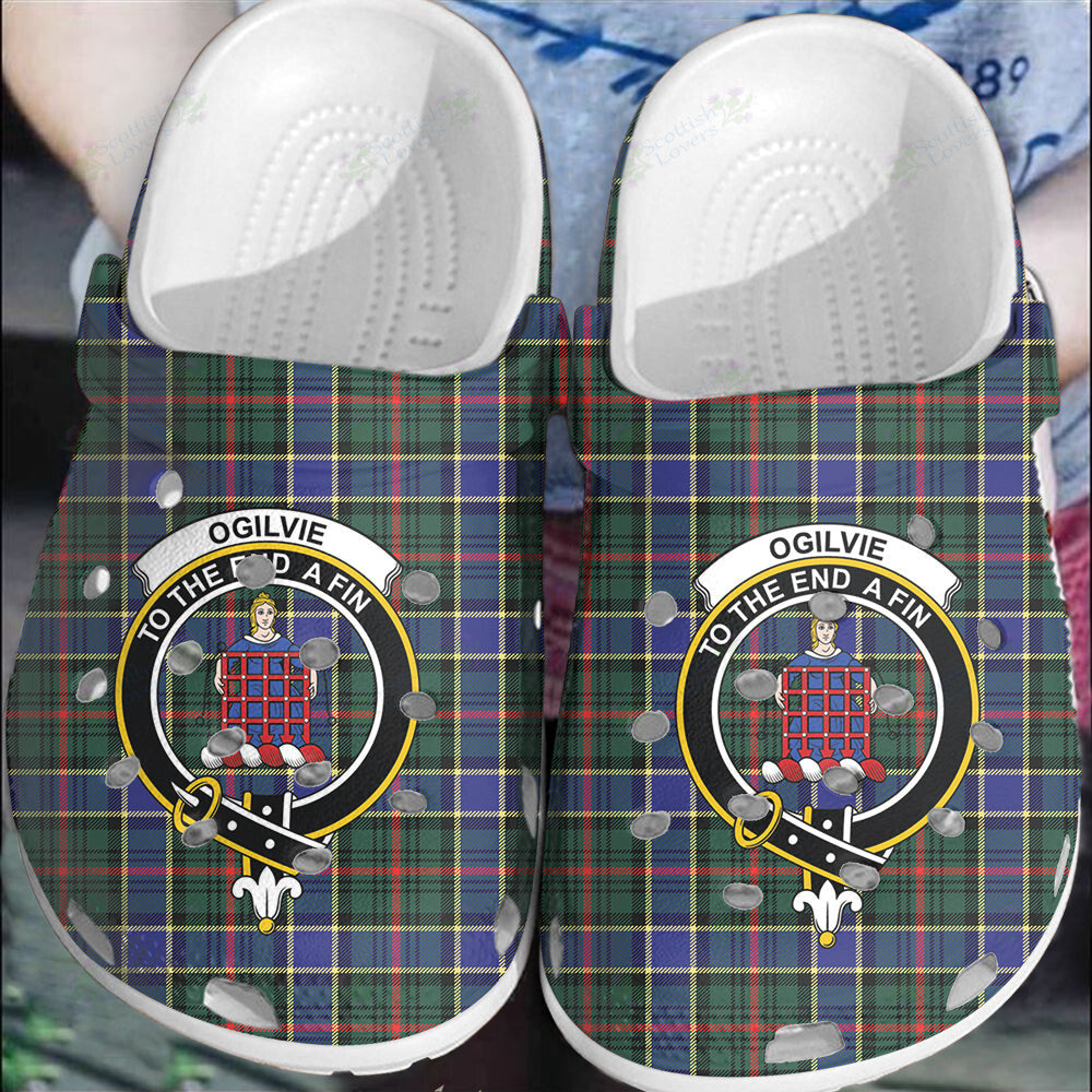 Clan Ogilvie of Airlie Ancient Tartan Crest Clogs Classic TD58 Ogilvie of Airlie Ancient Tartan Tartan Today   