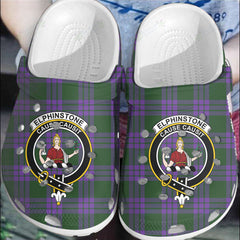 Clan Elphinstone Tartan Crest Clogs Classic BI69 Elphinstone Tartan Tartan Today   