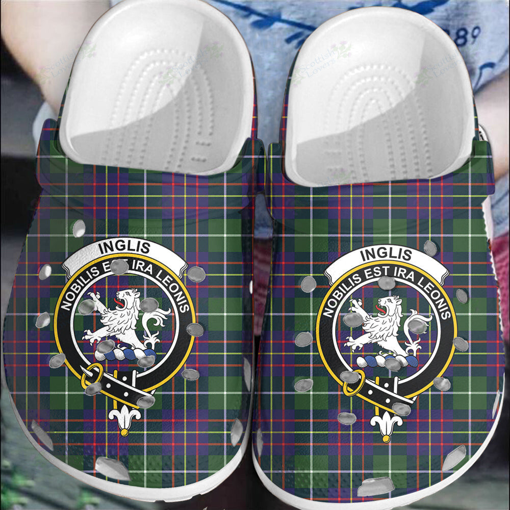 Clan Inglis Modern Tartan Crest Clogs Classic ZQ10 Inglis Modern Tartan Tartan Today   