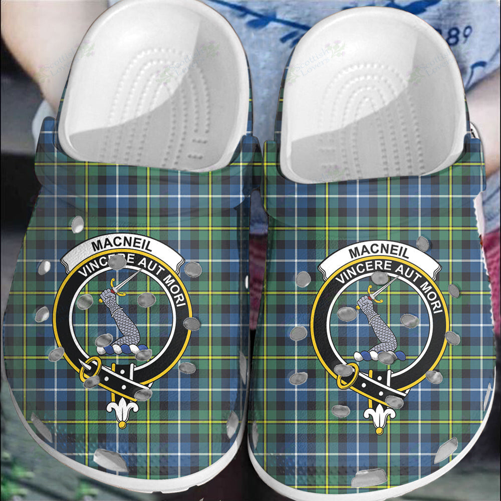 Clan MacNeill of Barra Ancient Tartan Crest Clogs Classic TO89 MacNeill of Barra Ancient Tartan Tartan Today   