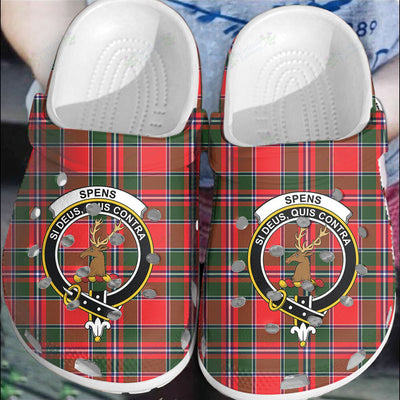 Clan Spens Modern Tartan Crest Clogs Classic WE51
