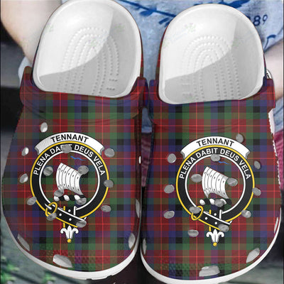 Clan Tennant Tartan Crest Clogs Classic ZQ35