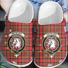 Clan Hepburn Tartan Crest Clogs Classic US67 Hepburn Tartan Tartan Today   