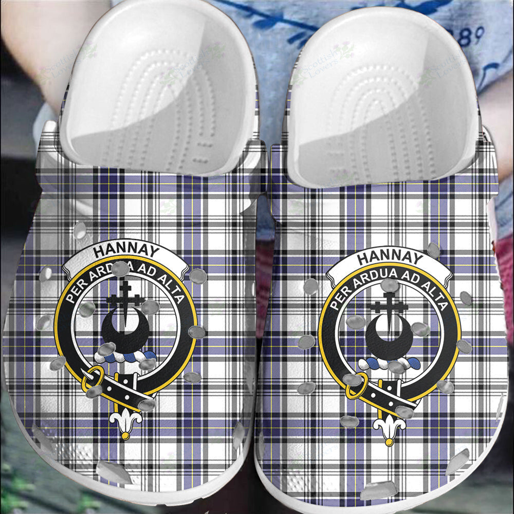 Clan Hannay Modern Tartan Crest Clogs Classic RR63 Hannay Modern Tartan Tartan Today   