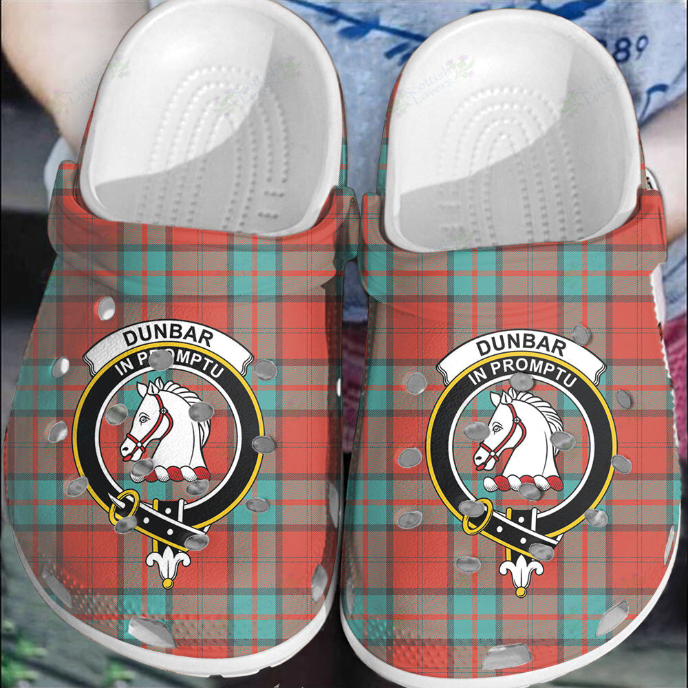 Clan Dunbar Ancient Tartan Crest Clogs Classic QS38 Dunbar Ancient Tartan Tartan Today   