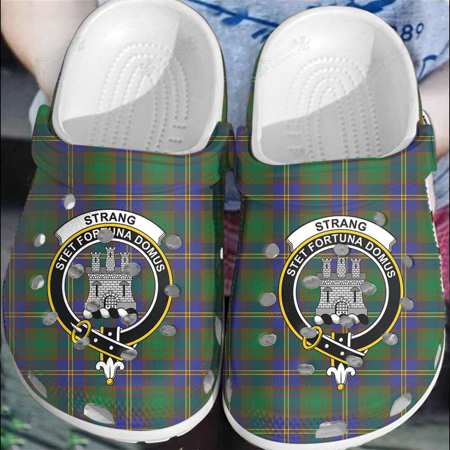 Clan Strange of Balkaskie Tartan Crest Clogs Classic