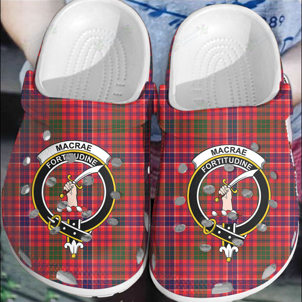 Clan MacRae Modern Tartan Crest Clogs Classic MT30 MacRae Modern Tartan Tartan Today   
