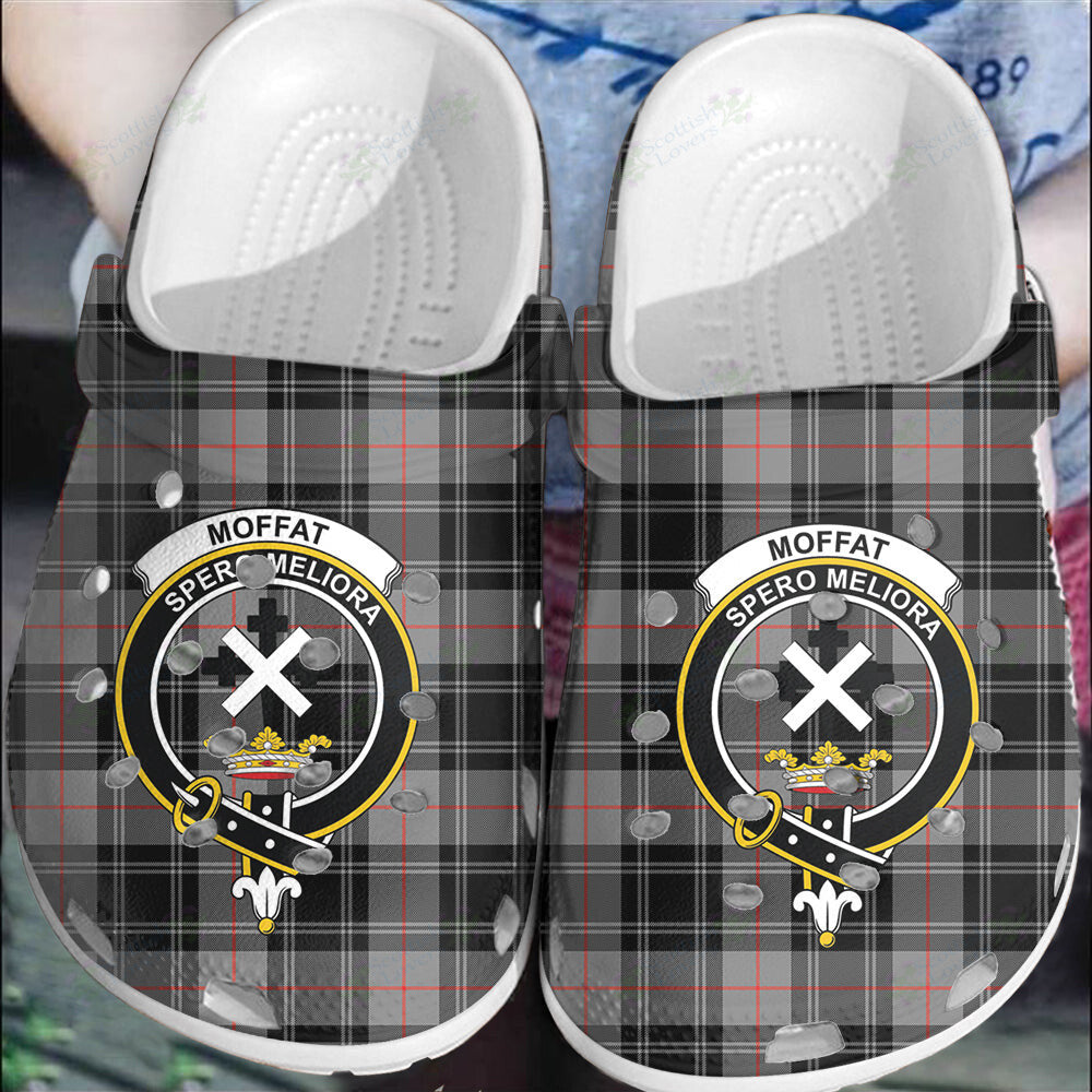 Clan Moffat Modern Tartan Crest Clogs Classic HX30 Moffat Modern Tartan Tartan Today   