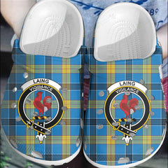Clan Laing Tartan Crest Clogs Classic RP13 Laing Tartan Tartan Today   