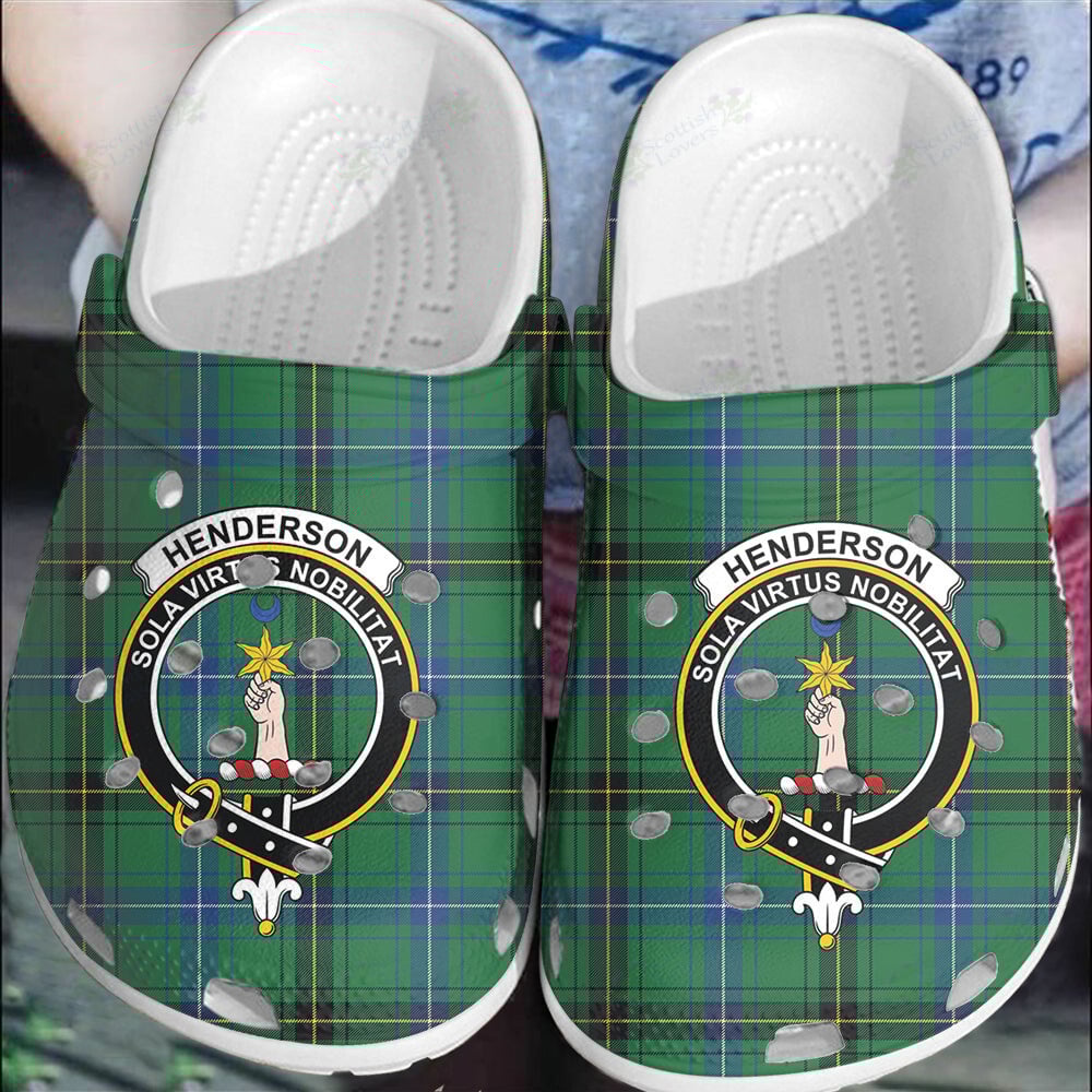 Clan Henderson Ancient Tartan Crest Clogs Classic NR46 Henderson Ancient Tartan Tartan Today   