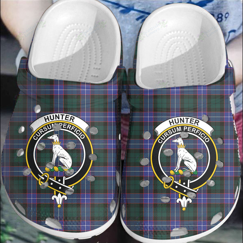 Clan Hunter Modern Tartan Crest Clogs Classic ON98 Hunter Modern Tartan Tartan Today   