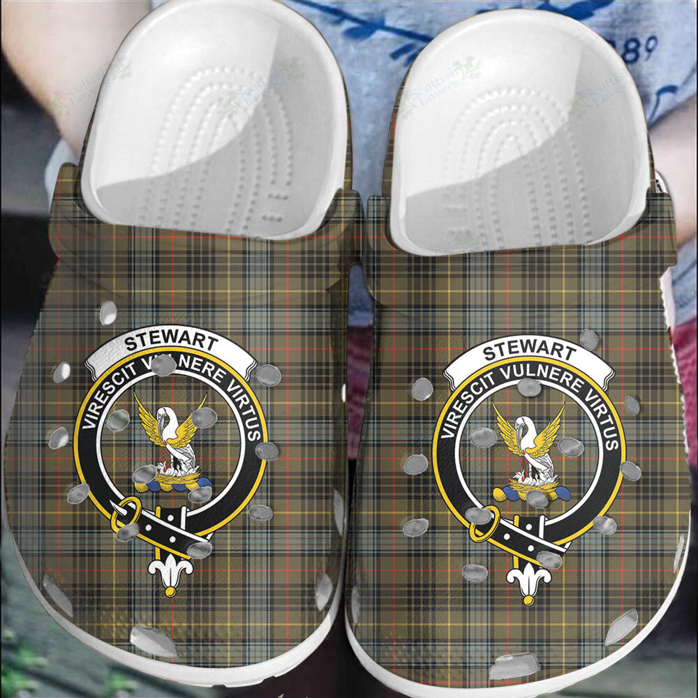 Clan Stewart Hunting Weathered Tartan Crest Clogs Classic HY45 Stewart Hunting Weathered Tartan Tartan Today   
