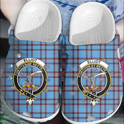 Clan Elliot Ancient Tartan Crest Clogs Classic