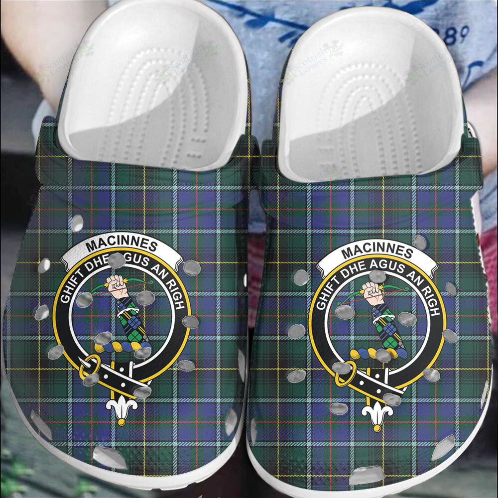 Clan MacInnes Modern Tartan Crest Clogs Classic ED90 MacInnes Modern Tartan Tartan Today   