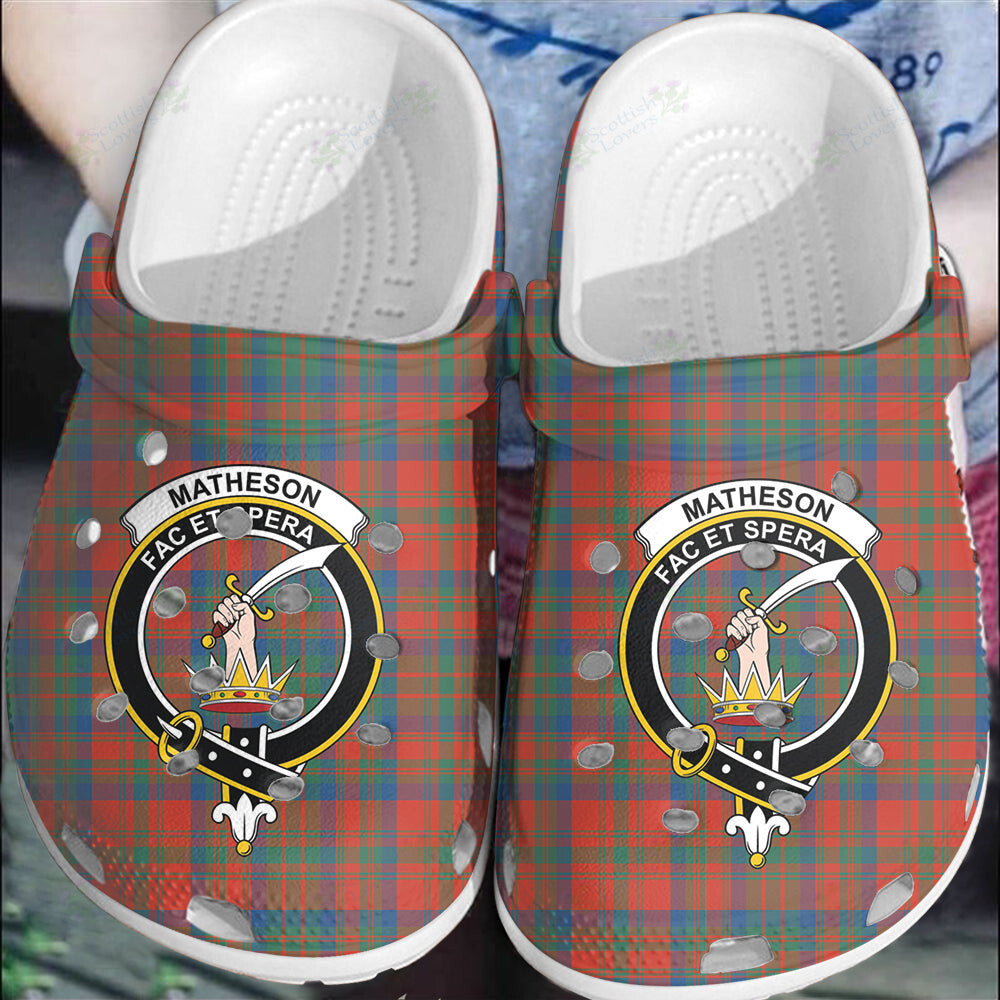 Clan Matheson Ancient Tartan Crest Clogs Classic IX85 Matheson Ancient Tartan Tartan Today   