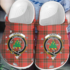 Clan Grant Weathered Tartan Crest Clogs Classic QJ18 Grant Weathered Tartan Tartan Today   