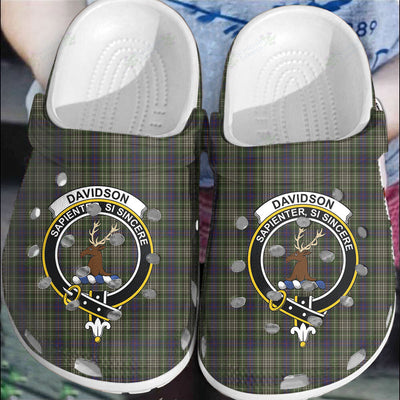 Clan Davidson Tulloch Dress Tartan Crest Clogs Classic MP63