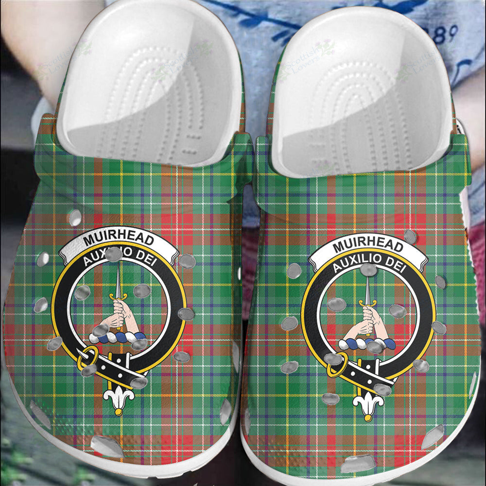 Clan Muirhead Tartan Crest Clogs Classic HH26 Muirhead Tartan Tartan Today   