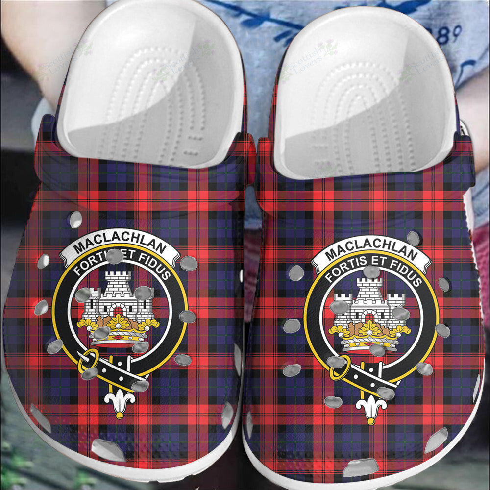Clan MacLachlan Modern Tartan Crest Clogs Classic PE73 MacLachlan Modern Tartan Tartan Today   