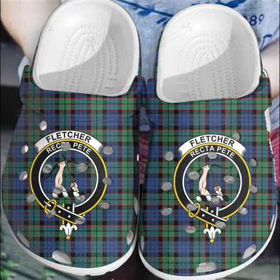 Clan Fletcher Ancient Tartan Crest Clogs Classic DC39