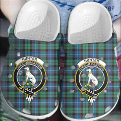 Clan Hunter Ancient Tartan Crest Clogs Classic EN65 Hunter Ancient Tartan Tartan Today   
