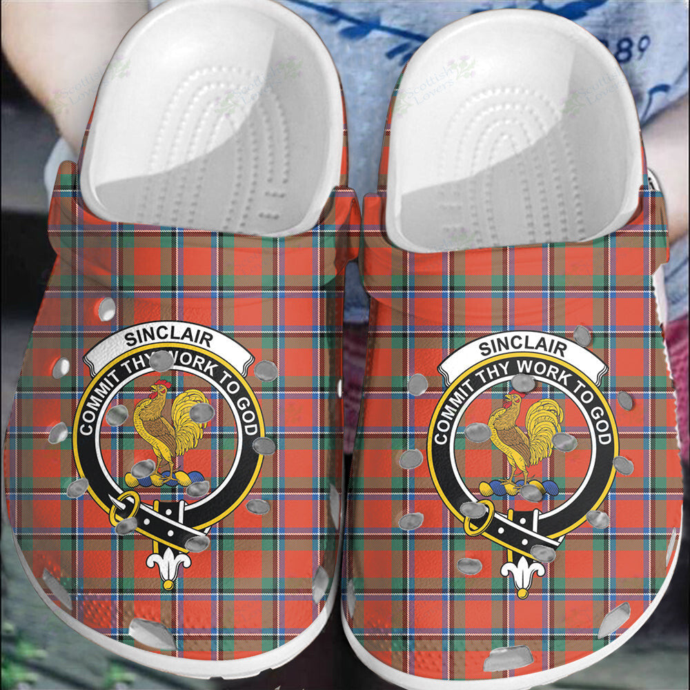 Clan Sinclair Ancient Tartan Crest Clogs Classic LS25 Sinclair Ancient Tartan Tartan Today   