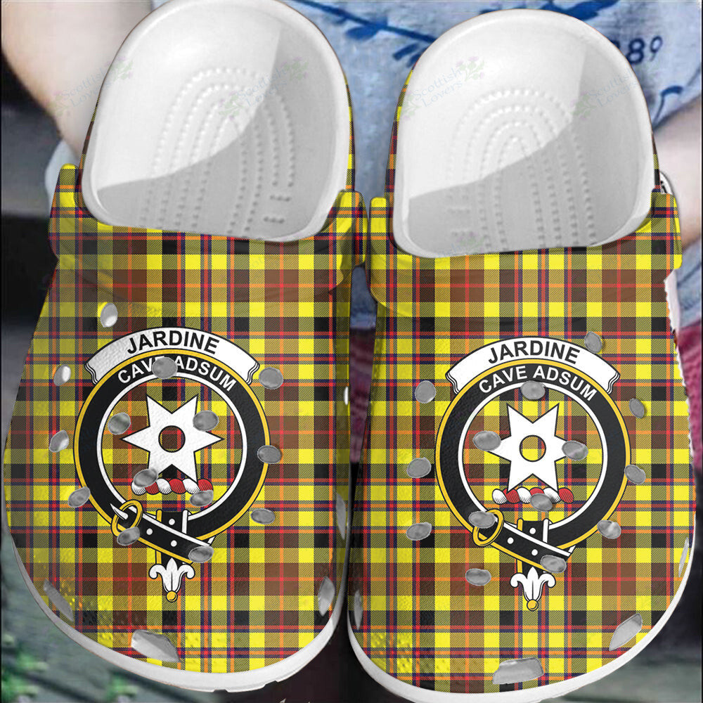Clan Jardine Tartan Crest Clogs Classic EK94 Jardine Tartan Tartan Today   