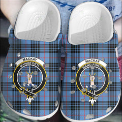 Clan MacKay Blue Tartan Crest Clogs Classic CY16 MacKay Blue Tartan Tartan Today   